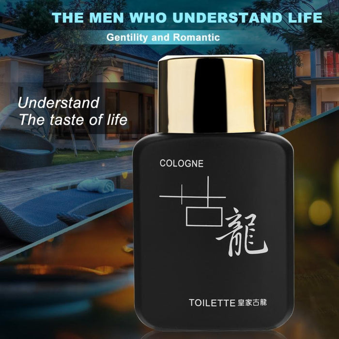 50ml Men Cologne Perfumes Perfumes Dojrzały dżentelmen pokusy Seksowna butelka perfum (czarna)