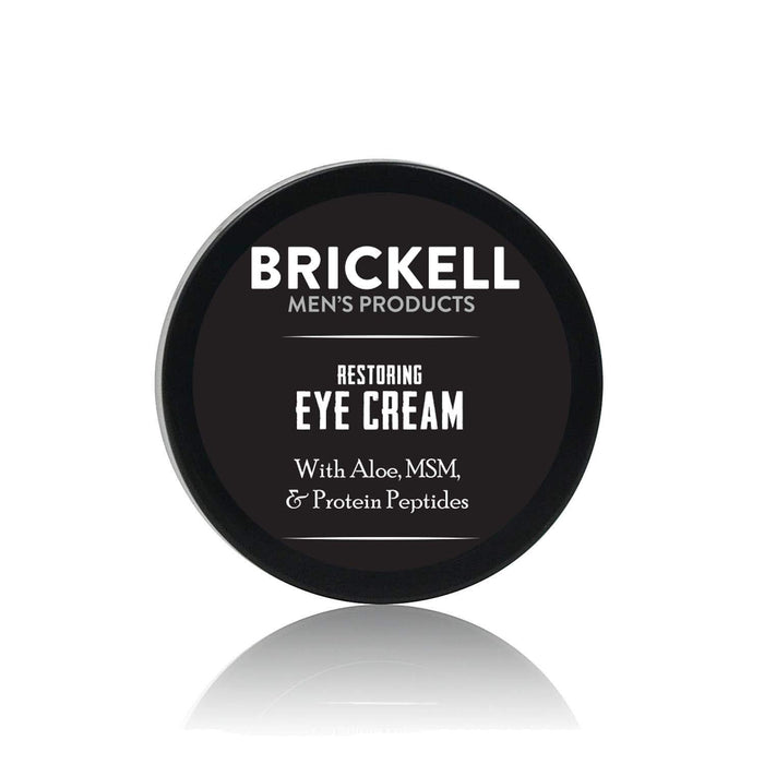 Brickell męski krem do oczu dla mężczyzn, naturalny i organiczny przeciwstarzeniowy balsam do oczu, aby zmniejszyć opuchliznę, zmarszczki, cienie pod oczami, kroje, stopy i torby pod oczami, 15 ml, bezzapachowy