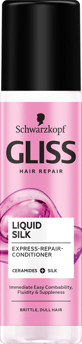 Schwarzkopf Gliss Liquid Silk Express Repair ekspresowa odżywka regeneracyjna do włosów matowych i łamliwych 200ml