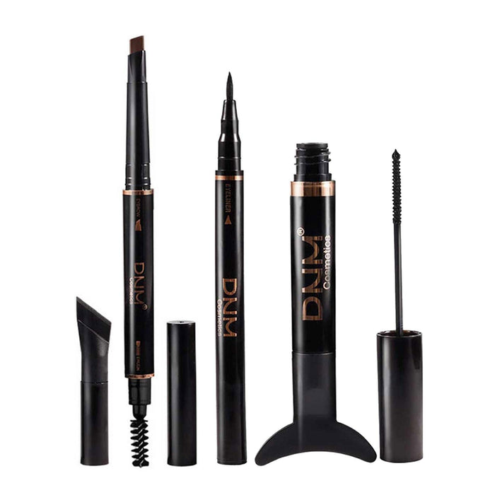Waterproof Mascara Black Volume and Length - Waterproof Mascara Black - Eyeliner and Mascara Set Create Natural-Looking, Professional Eye-Makeup Highly Pigmented Instantly Lengthen Eyelashes Herommy