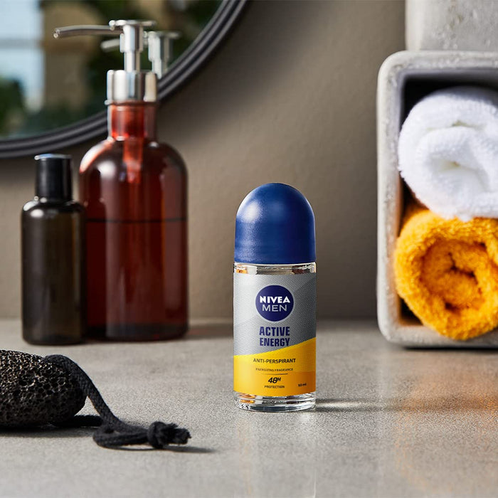 NIVEA Antyperspirant Active Energy roll-on, 50 ml