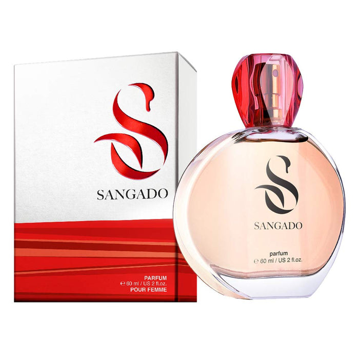 SANGADO Electra Perfume for Women, 8-10 hours long-Lasting, Luxury smelling, Oriental Floral, Fine French Essences, Extra-Concentrated (Parfum), Sensual, Refined, Ideal Gift for Women, 60 ml Spray