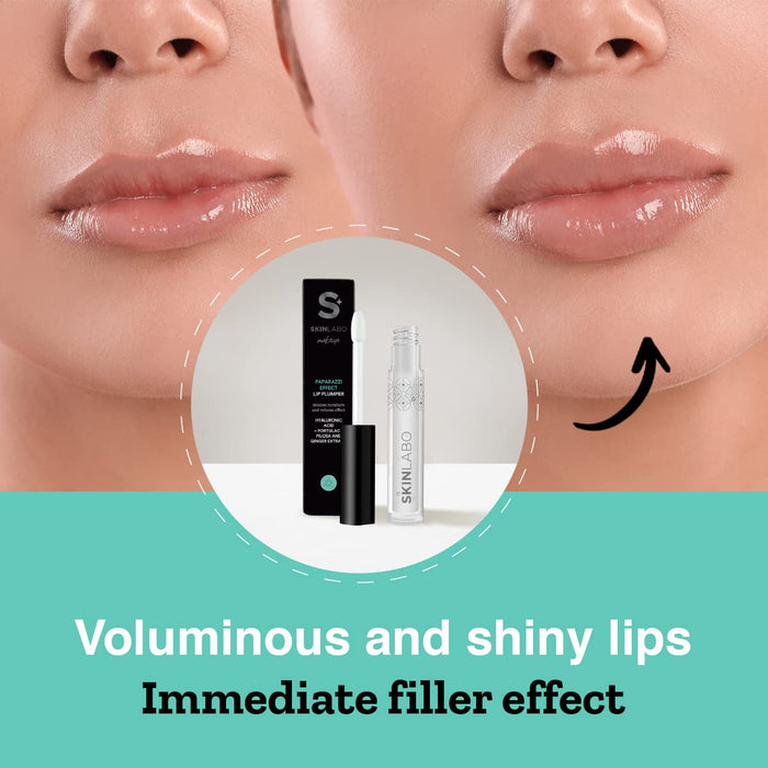 SkinLabo - Paparazzi effect lip plumper. Pogrubiający błyszczyk, który powiększa usta. Natychmiastowy i trwały efekt objętości. 4 ml.