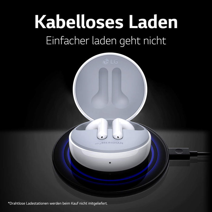 Lg Tone Free Hbs-Fn6 Słuchawki Douszne Bluetooth, Białe Headphones