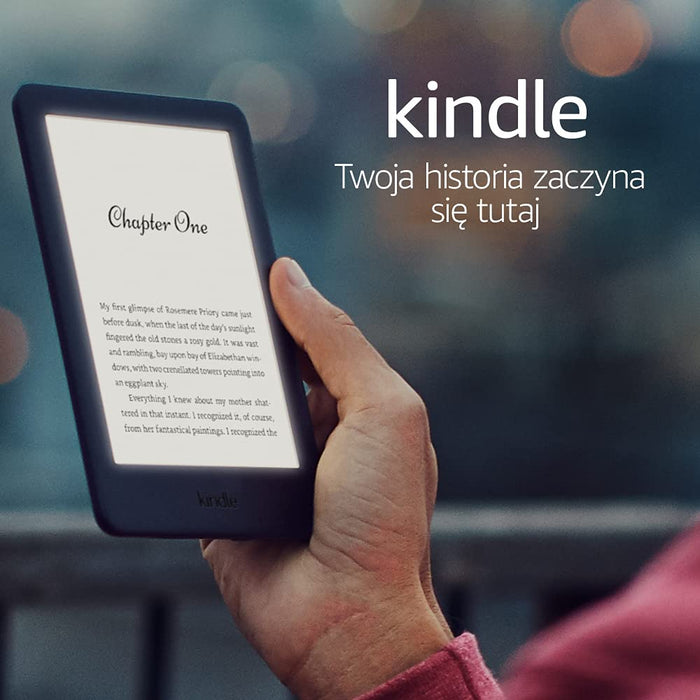 Kindle | Z podświetlonym ekranem | czarny | bez reklam