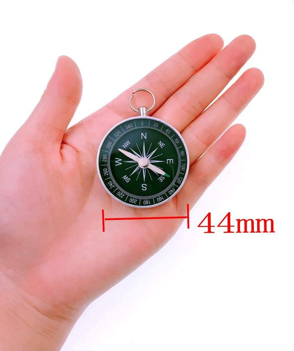 Kompas kieszonkowy z aluminiową krawędzią o wysokiej precyzji i stabilności do aktywności na świeżym powietrzu na kemping piesze wędrówki sporty nawigacja