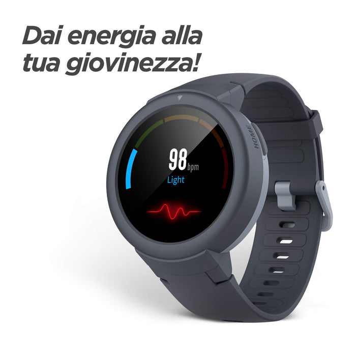 Amazfit Smartwatch Verge Lite Fitness zegarek z 20-dniowym czasem pracy baterii, GPS, AMOLED, monitorowanie tętna, sportowy zegarek do monitorowania zdrowia