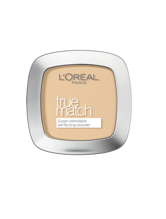 L'Oreal Paris Face Makeup True Match Puder W1 Golden Ivory ,9.0 Grams