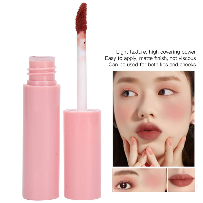 3 PC Błyszczyk, Podwójnego Użytku Długotrwały Matowy Błyszczyk Wodoodporne Lip Glaze Makeup Tool(#302)