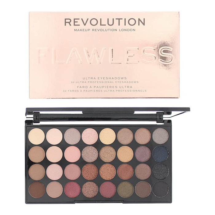 Makeup Revolution Shimmers And Matte Nudes Ultra 32 paleta cieni do powiek