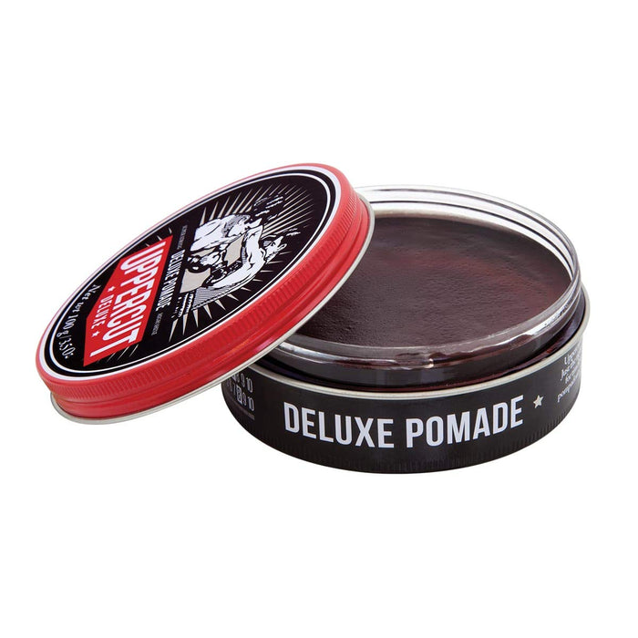 Uppercut Deluxe, Deluxe Pomade, Professional Water-Based Pomade For Men With A Strong Hold High Shine Finish, Easy to Wash Out, No Residue 100g