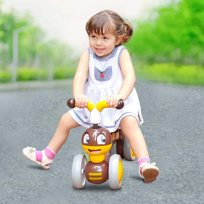 Xiapia rowerek biegowy, dla dzieci w wieku 10–24 miesięcy, do nauki chodzenia, z 4 kółkami, pierwszy rower dla chłopców i dziewczynek jako prezent na 1. urodziny