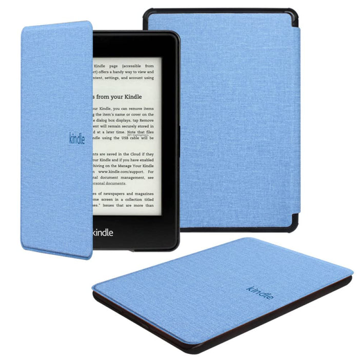 Do Kindle etui i pokrowców do Amazon Kindle Paperwhite 5 (11. generacji 6,8 cala 2021) magnetyczne inteligentne etui - klasyczne czysty kolor moda auto budzenie / sen skóra PU pokrowiec rękaw folio etui, błękitne, fo