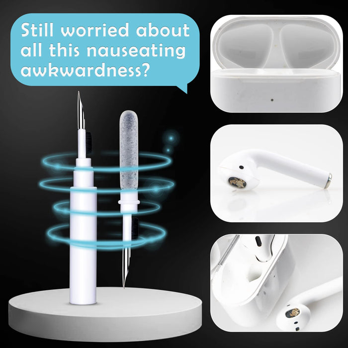 Zestaw do czyszczenia Airpods Pro 1 2, wielofunkcyjny długopis do czyszczenia, miękka szczotka do słuchawek, Bluetooth, narzędzia do czyszczenia, do Lego Huawei Samsung MI Earbuds