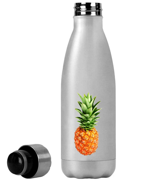 Atprints Ananas sztuka zdrowa egzotyczna żywność stylowa termiczna butelka podróżna 350 ml