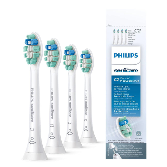 PHILIPS SONICARE C2 Optimal Defense Plate HX9024 / 10 Glówki szczoteczki do zebów - X4