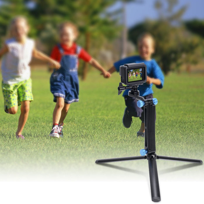 Smatree X1S aluminiowy składany maszt ze statywem do GoPro Hero Max, GoPro Fusion, GoPro Hero 2018, GoPro Hero 10/9/8/7/6/5/4/3/2/1, DJI Osmo Action i Logitech Webcam C925e C922x