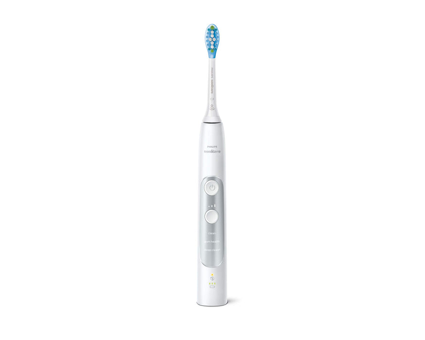 Philips Sonicare ExpertClean 7300 elektryczna szczoteczka do zębów HX9611/19, z technologią soniczną, kontrola docisku, etui podróżne, dwupak, biała