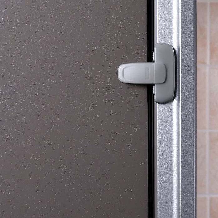 Gałka do drzwi Dziecko Bezpieczeństwo Drzwi Uchwyt Double Przycisk Lodówka Zablokuj uchwyt do drzwi do drzwi do drzwi AGD Klamki do drzwi (Color : Refrigerator lock black 1 pack)