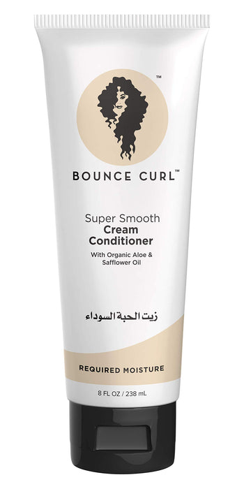 Bounce Curl Super Smooth Cream Conditioner | Curly Hair Conditioner | With Organic Aloe & Sunflower Oil | 8oz, 238ml