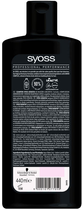 Syoss Keratin szampon do włosów słabych i łamliwych 440ml