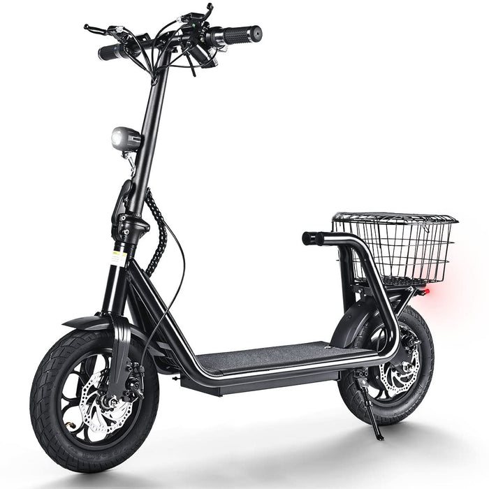 E Scooter skuter elektryczny dla dorosłych, 48 V, 11 Ah, elektryczna hulajnoga z oświetleniem LED, opony pneumatyczne 12", S5 Pro