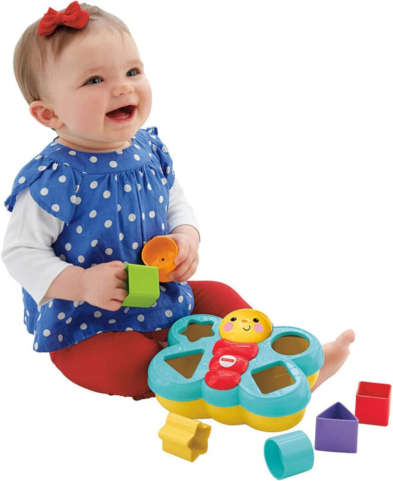 Fisher-Price, Motylek Sorter Kształtów Zabawka Z Klockami Dla Dzieci CDC22