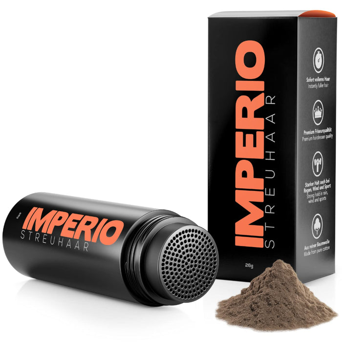 Imperio - preparat do zagęszczania włosów w ciągu kilku sekund. Kuracja dla włosów jak w salonie premium dla autentycznego wyglądu. Dobrze wzmacnia, 100% naturalna jakość.