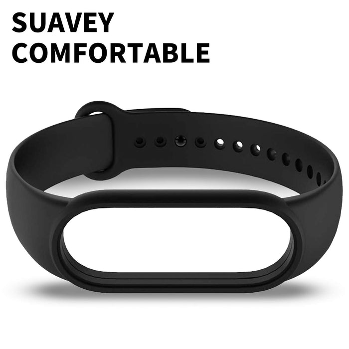 FunBand Kompatybilny z Xiaomi Mi Band 5 pasków, miękki silikon fitness sportowa zastępcza bransoletka fitness silikonowe paski zastępcze do Xiaomi Mi Band 5