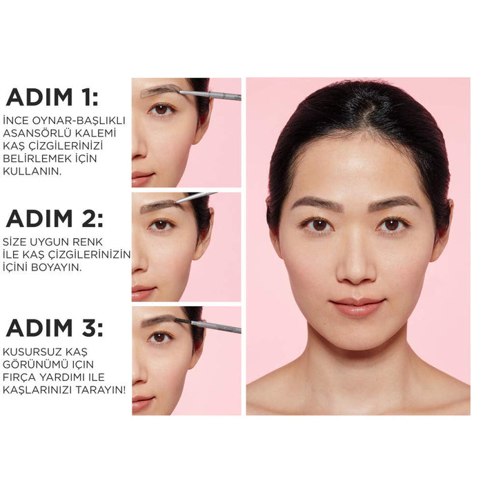 L'Oréal Paris Brow Artist Skinny Definer Kredka do brwi, wypełnia brwi i nadaje kształt, 105 Brunette, 4,5 g