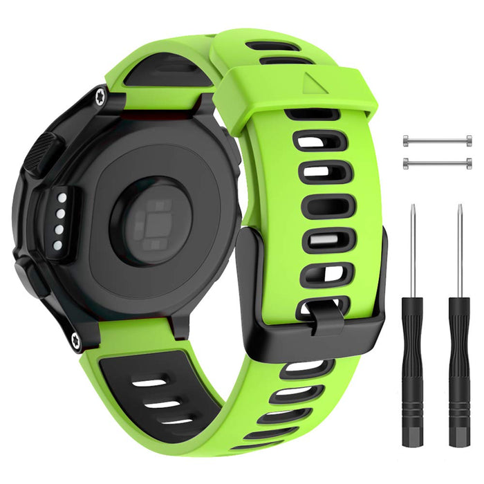 ISABAKE Pasek do zegarka Forerunner 735XT, silikonowy pasek zastępczy do smartwatcha Garmin 220/230 235/235Lite 620/630