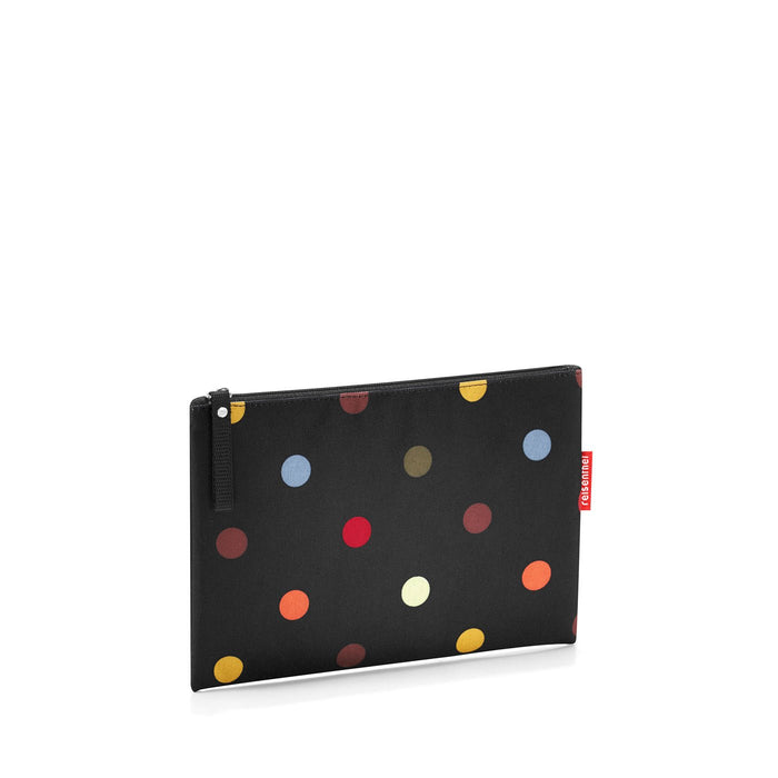 reisenthel case 1 LR7009 dots – kosmetyczka i organizer na podróż z zamkiem błyskawicznym – szer. 24 x wys. 17 x gł. 0 cm, czarna, czarny, 24 cm, kosmetyczka