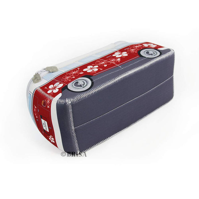 VW Collection by BRISA * VW Bulli T1 uniwersalne etui z neoprenu 3D (Flower-Red)