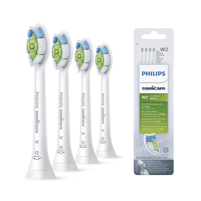 Philips Sonicare HX6064/10 Optimal White końcówki do szczoteczek - 4 sztuki