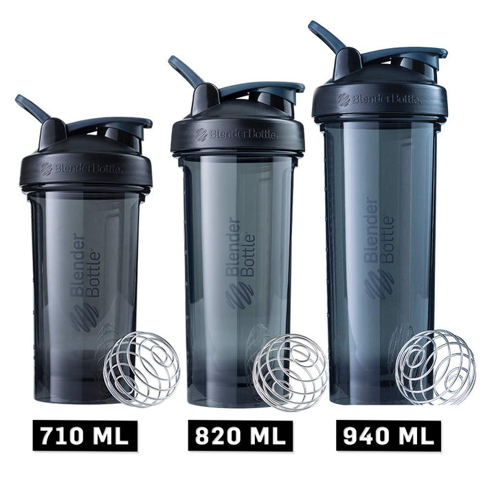 Blender Bottle Pro28 Tritan | shaker proteinowy | shaker dietetyczny | butelka na wodę | z kulką blendera | 820 ml - czarny