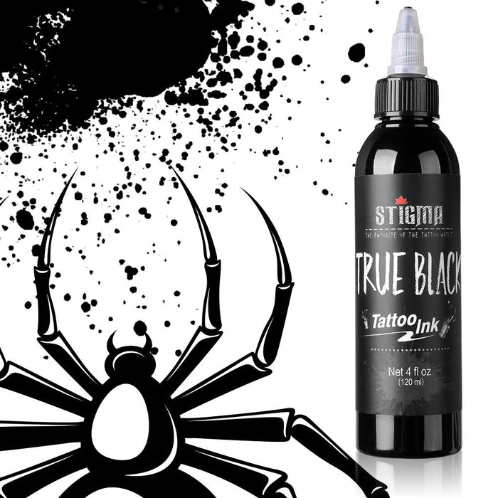 Stigma Farba do tatuażu czarna, True Black 4OZ 120 ml profesjonalna farba do tatuażu, tusz do tatuażu, akcesoria