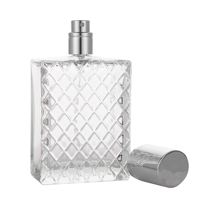 Enslz 100 ml 3,4 uncji wielokrotnego napełniania butelki z perfumami duży kosmetyczny rozpylacz drobnej mgły pusty porttabe przezroczysty szklany pojemnik na olejek eteryczny do podróży