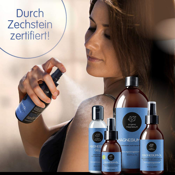 Ultra Pur olejek magnezowy, 200 ml, 100% naturalny, czysty olejek magnezowy, idealny do uprawiania sportu i odprężenia mięśni, płynny koncentrat magnezu, chlorku chloru