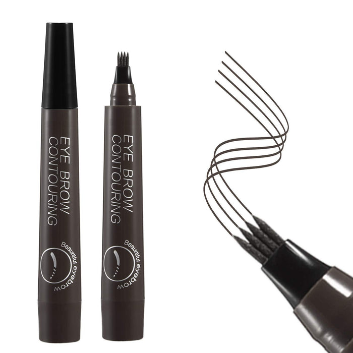 Timpou Microblading kredka do brwi – poprawia makijaż brwi, trwały, wodoodporny i odporny na ścieranie (ciemny brąz)