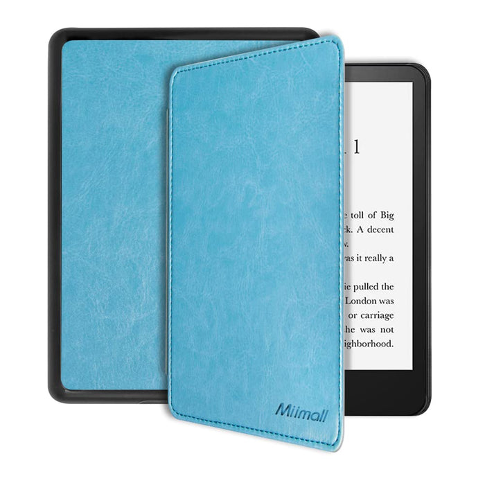 Miimall do Kindle Paperwhite (11. Generation-2021) etui, Premium PU skóra etui ochronne z funkcją automatycznego uśpienia / budzenia TPU osłona do Kindle Paperwhite 11. Generation - jasnoniebieski