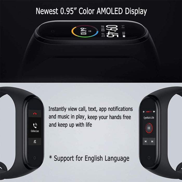 Xiaomi Band 4 1 Wersja Global Smartwatch Unisex, Czarny