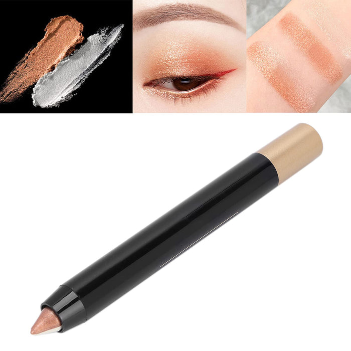 2-kolorowy Opcjonalny Dwukolorowy Cień do Powiek w Sztyfcie, Wysoce Pigmentowane Kolory Shimmer Eye Beauty dla Kobiety(#04 red-brown light flash)