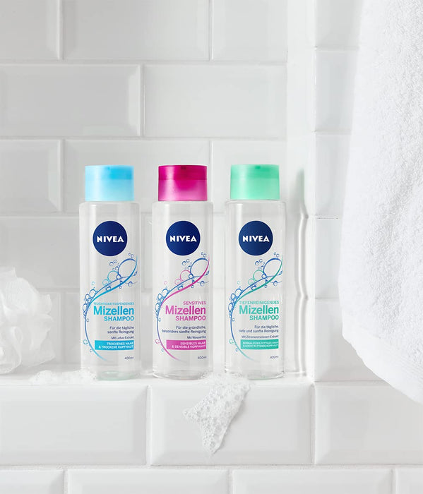 NIVEA Szampon micelarny do włosów normalnych i tłustych, 400 ml