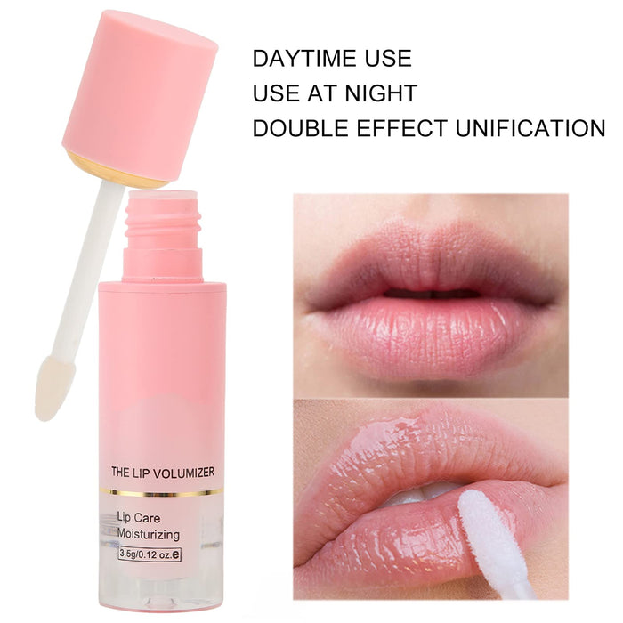 Lip Care Serum, 3.5g/0.12oz Clear Lip Gloss Odżywczy Nawilżający Nawilżający Skórę Serum Nawilżające na Noc