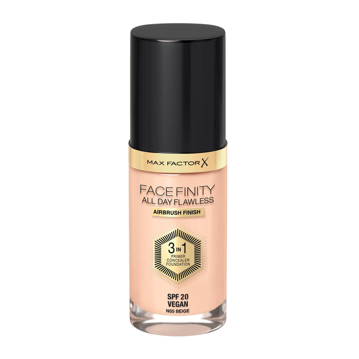 Max Factor Facefinity All Day Flawless 3 w 1 kryjący podkład w płynie nr 055 - Beige
