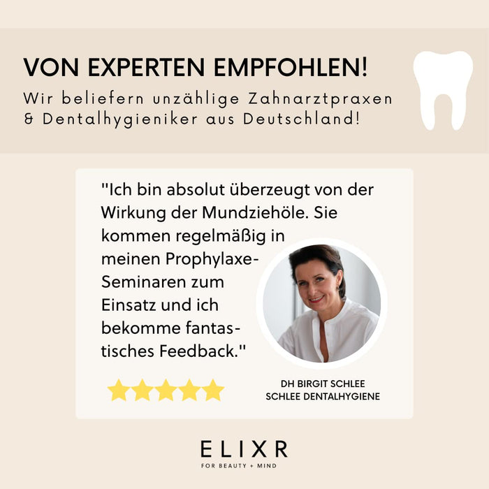 ELIXR Harmony Mundziehöl 200 ml z programu Die Höhle der Löwen I inze krauseminze grejpfrutowe I certyfikowane kosmetyki naturalne I olejek do zębów, przeciąganie oleju, płukanie ust