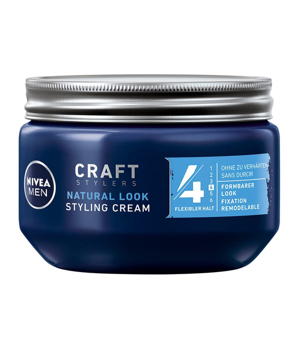 NIVEA Men Żel do włosów, żel do stylizacji, 150 ml tygiel, krem do stylizacji, naturalny wygląd