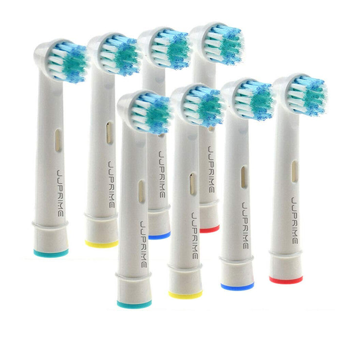 JJ PRIME - Profesjonalne elektryczne głowice do szczoteczek do zębów kompatybilne z Oral B, 8 sztuk wymiennych głowic do szczoteczek precyzyjnych do czyszczenia końcówek elektrycznych