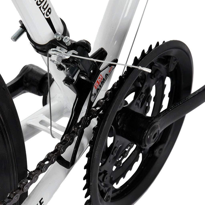 ZSMLB Rowery szosowe dla dorosłych, rowery górskie, rower szosowy dla mężczyzn i kobiet, aluminium z pełnym zawieszeniem, 21 biegów, hamulce tarczowe, 700c, miejski, rower szosowy, rower terenowy, wyścigi na świeżym powietrzu, Cy