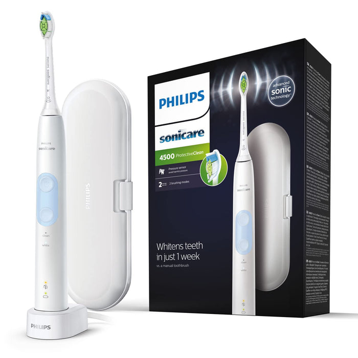 Philips Sonicare Protectiveclean 4500 Elektryczna Szczoteczka do Zębów, Biały